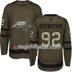 Dresovi Washington Capitals Evgeny Kuznetsov 92 Adidas 2017-2018 Camo Zelena Authentic - Muške